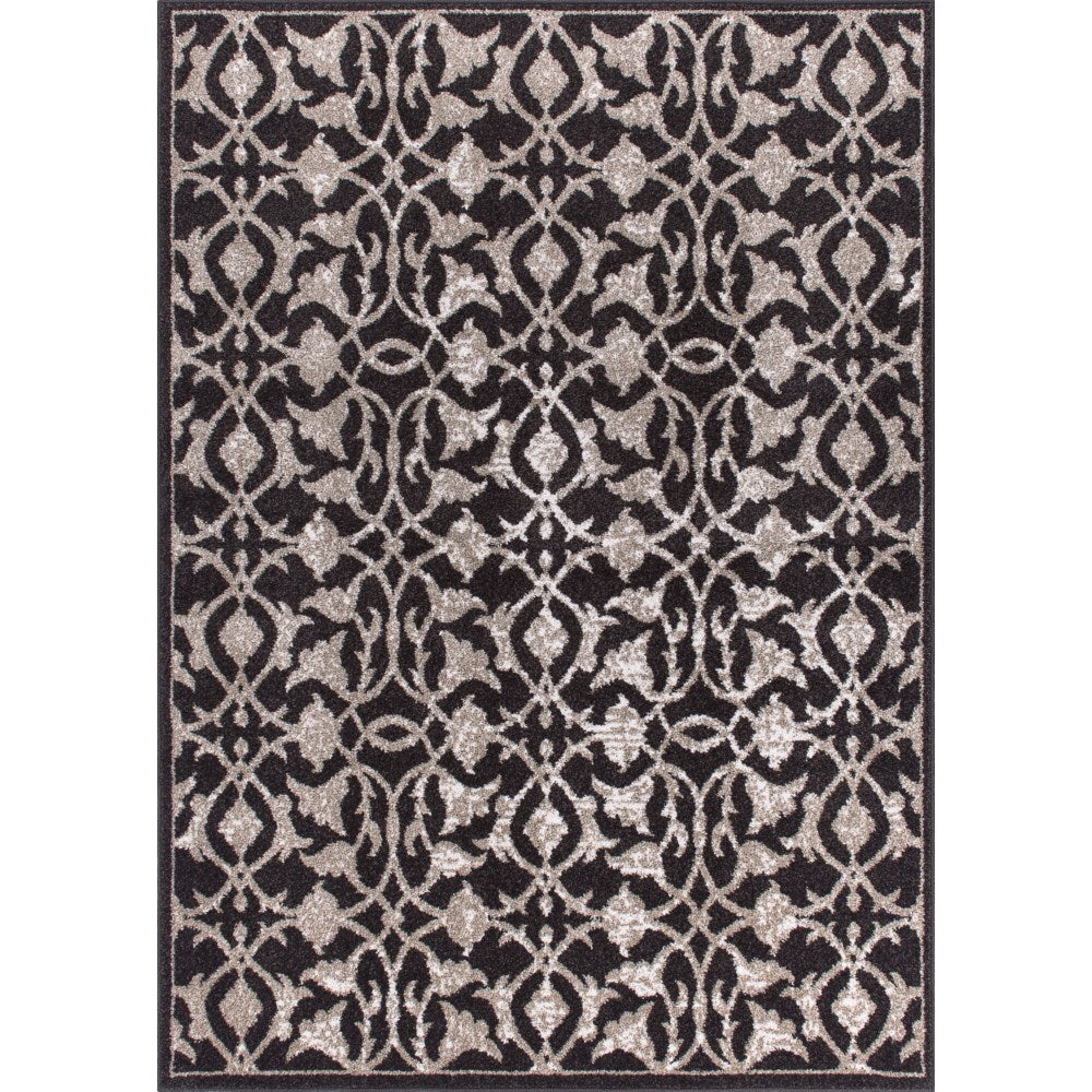 Rug Squared Riverside Espresso Abstract Area Rug - 2'2" x 7'3" Runner