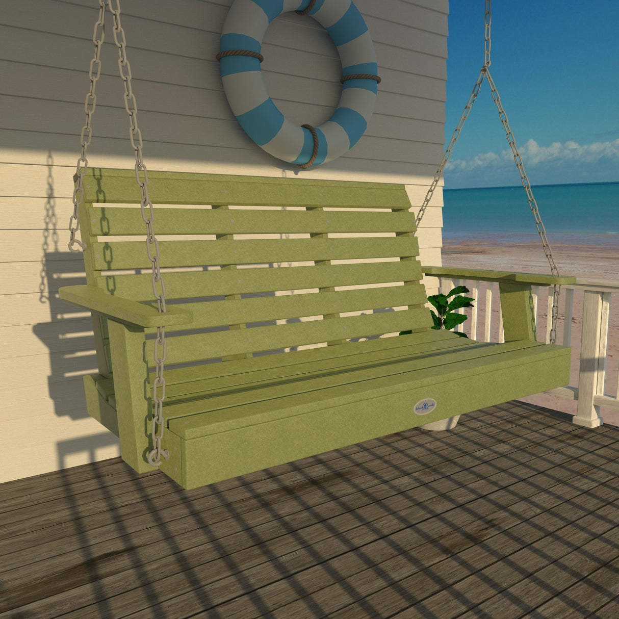 BAHIA VERDE OUTDOORS Riverside Porch Swing 4ft