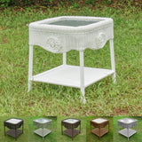 Riviera 18-inch Resin Wicker Side Table