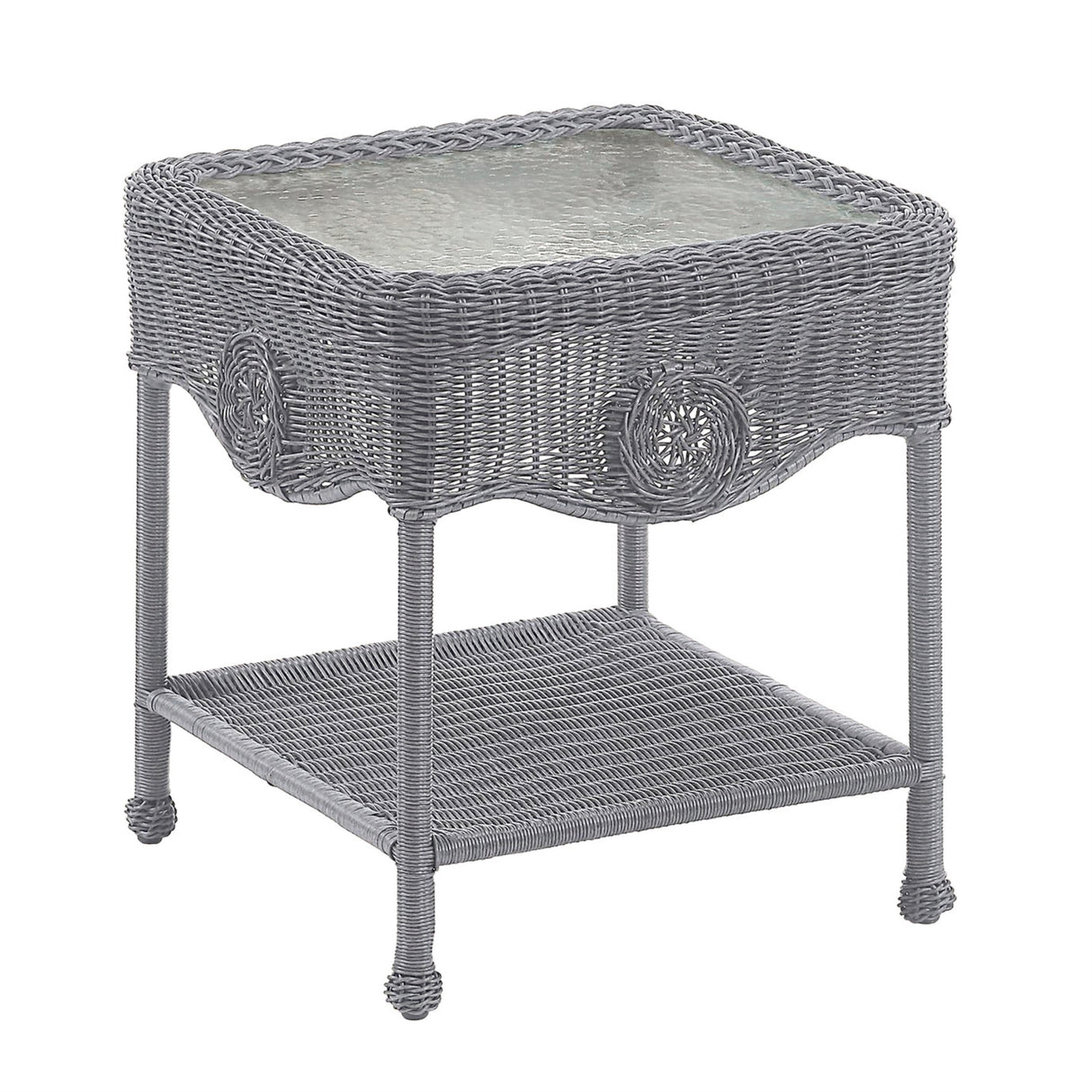 Riviera 18-inch Resin Wicker Side Table