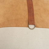Color block Natural/Camel Decorative Poly Filled Pillow