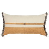 The Curated Nomad Sutro Color Block Natural/ Camel Poly-filled Pillow