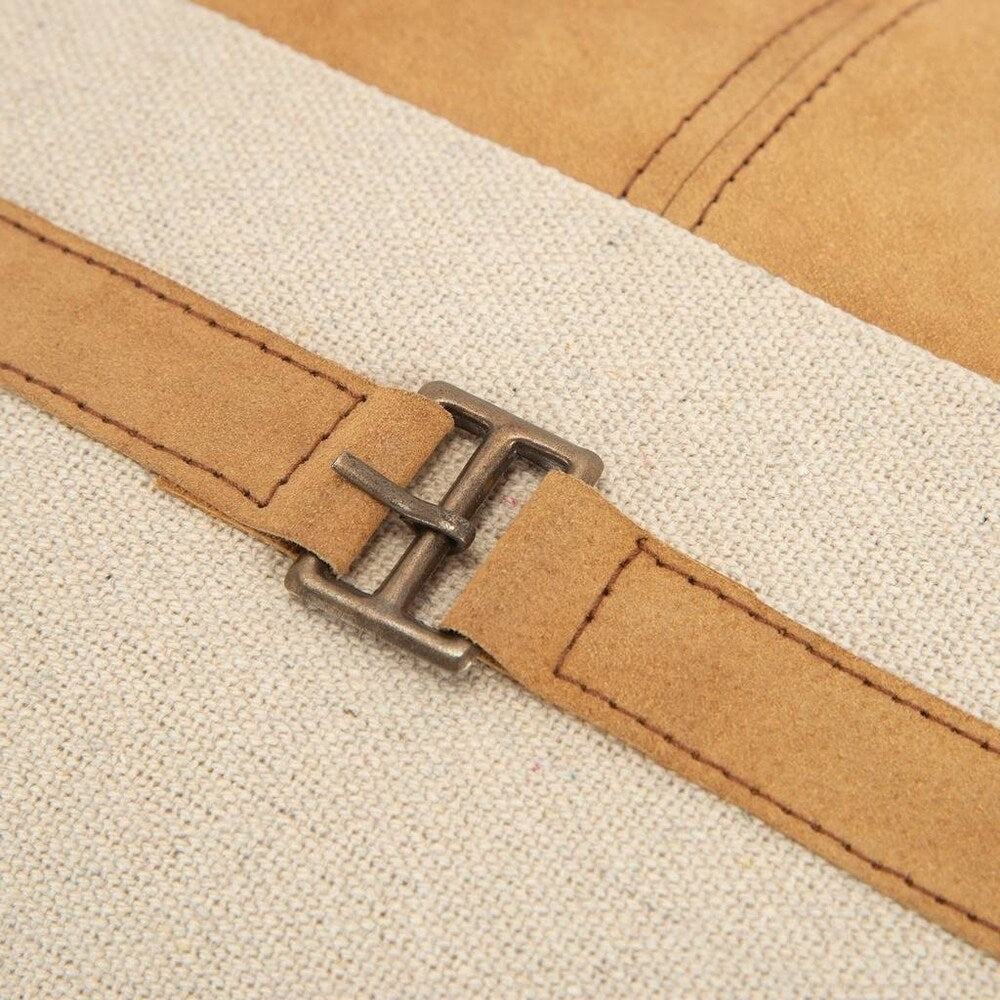 The Curated Nomad Sutro Color Block Natural/ Camel Poly-filled Pillow
