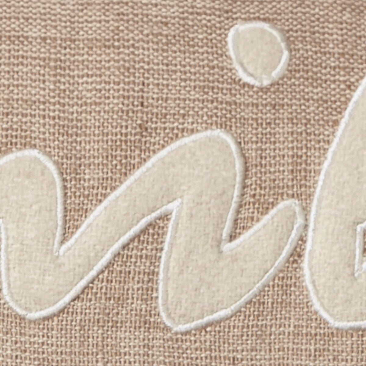 "Family" Brown Pillow Cover