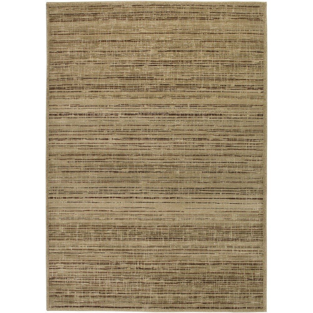 Rizzy Home Green/ Gold/ Brown Galleria Collection Power-Loomed Traditional Accent Rug (4' x 5'7)