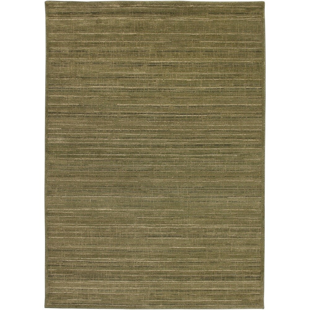 Rizzy Home Green/ Gold/ Brown Galleria Collection Power-Loomed Traditional Accent Rug (4' x 5'7)