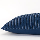 Rizzy Home Tonal Stripe Textured Solid Throw Pillow