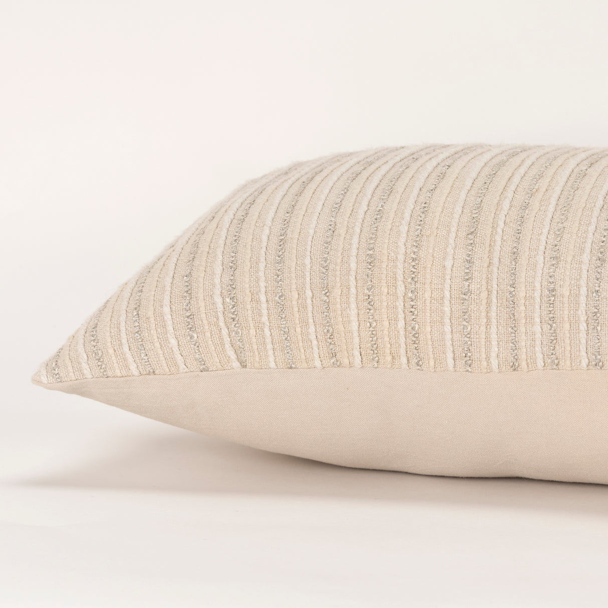 Rizzy Home Tonal Stripe Textured Solid Throw Pillow