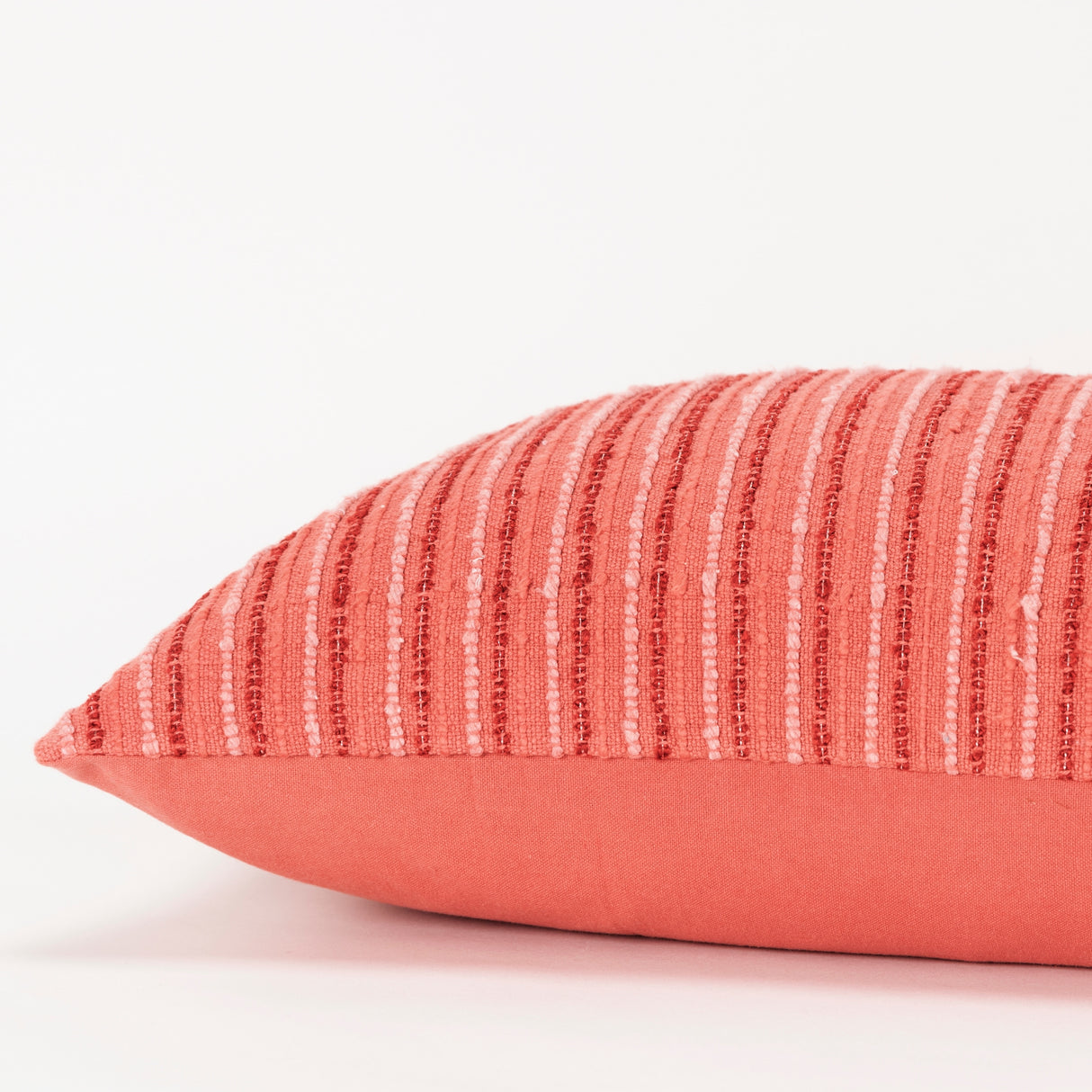 Rizzy Home Tonal Stripe Textured Solid Throw Pillow