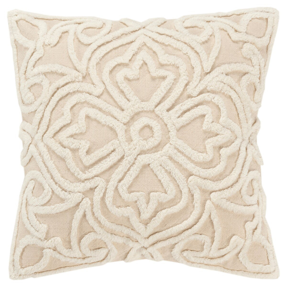 Rizzy Home Transitional Natural Down Filled Pillow - 20" x 20"