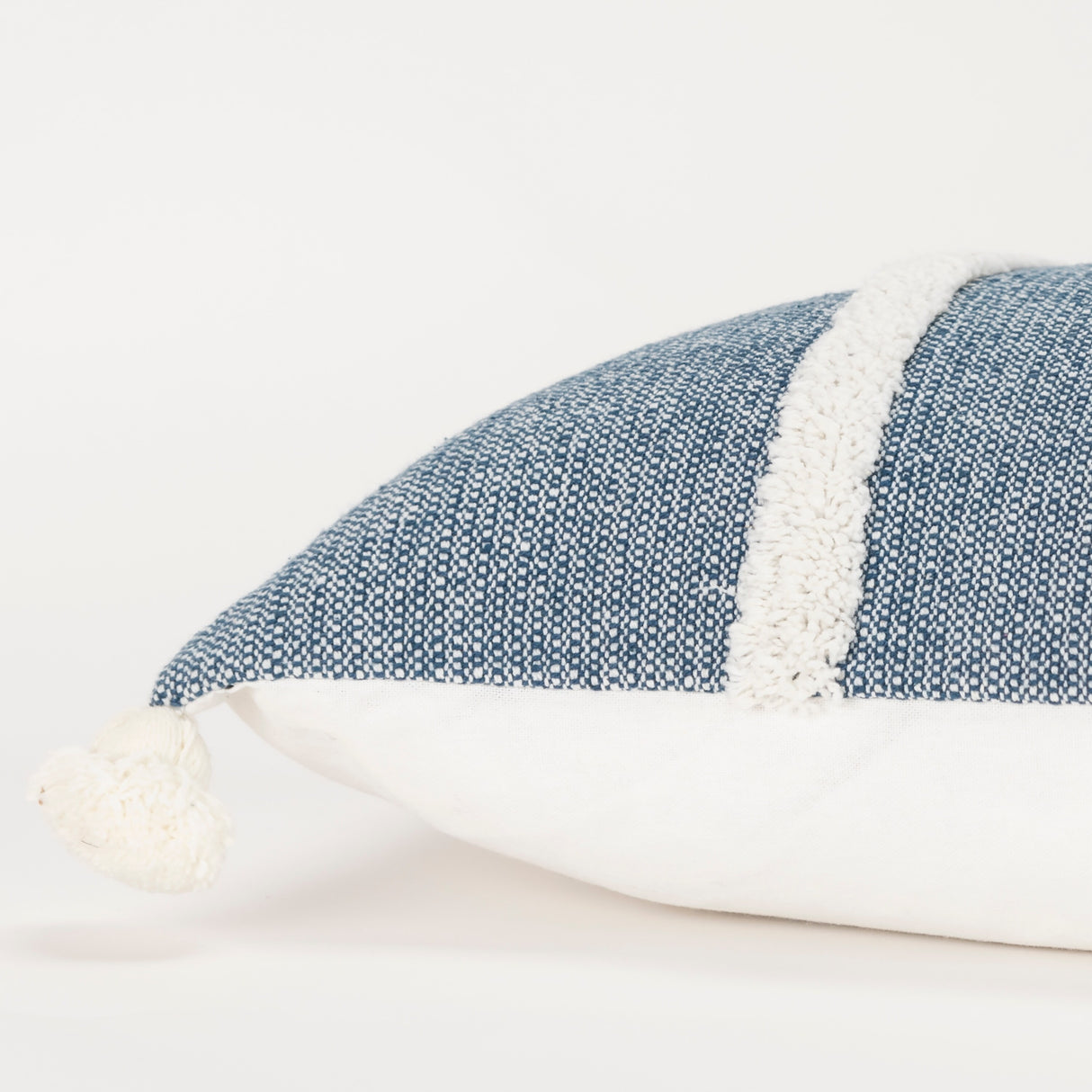 Rizzy Home Woven Striped Throw Pillow with Tassels