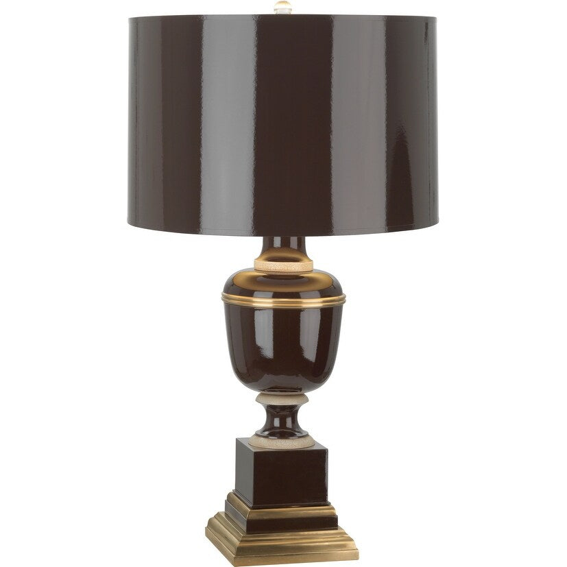 Robert Abbey 2506 One Light Accent Lamp Annika Chocolate Lacquered Pai - Exact Size