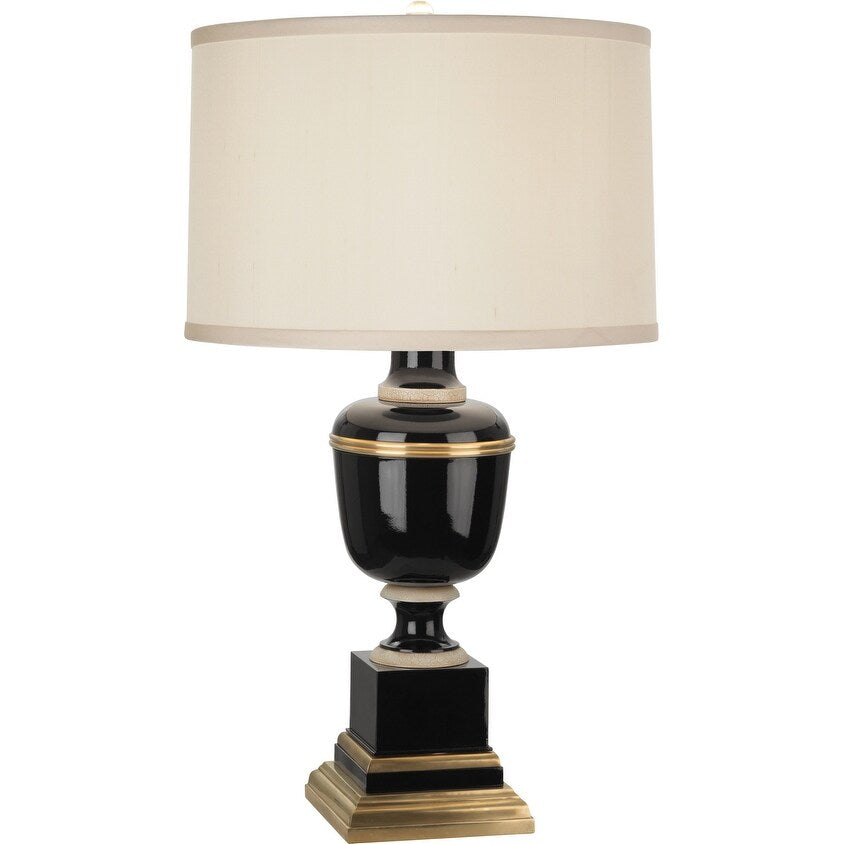 Robert Abbey 2507X One Light Accent Lamp Annika Black Lacquered Paint - Exact Size
