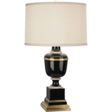 Robert Abbey 2507X One Light Accent Lamp Annika Black Lacquered Paint - Exact Size