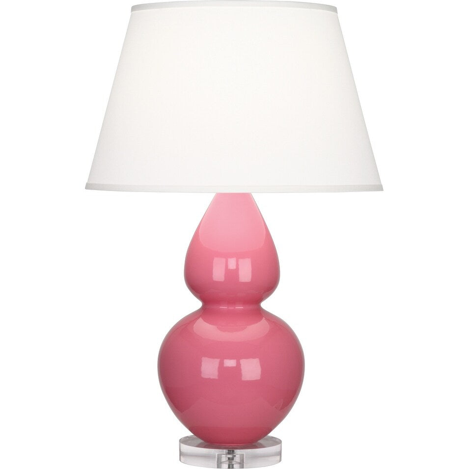 Robert Abbey A609X One Light Table Lamp Double Gourd Schiaparelli Pink - Exact Size
