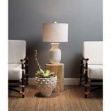 Robert Abbey LY993 One Light Table Lamp June Lily Glazed Ceramic - Exact Size