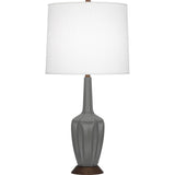 Robert Abbey MCR15 One Light Table Lamp Cecilia Matte Ash Glazed Ceram - Exact Size