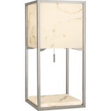 Robert Abbey S1448 One Light Table Lamp Rubix Polished Nickel - Exact Size