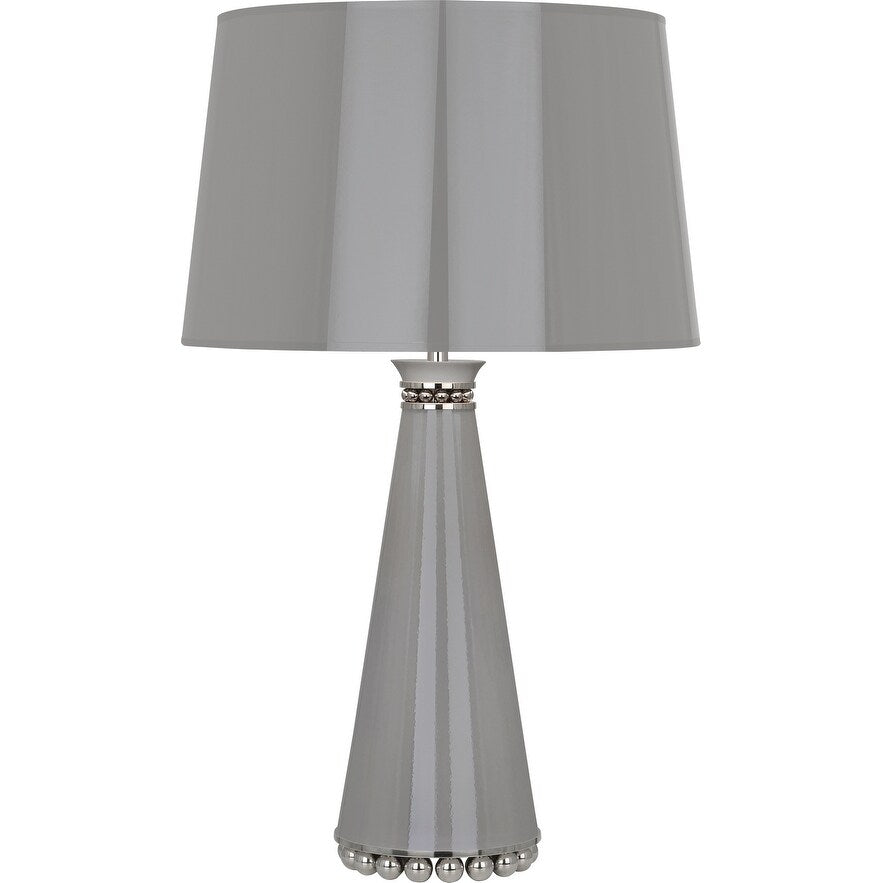 Robert Abbey ST45 One Light Table Lamp Pearl Smoky Taupe Lacquered Pai - Exact Size