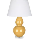 Robert Abbey SU23X One Light Table Lamp Double Gourd Sunset Yellow Gla - Exact Size