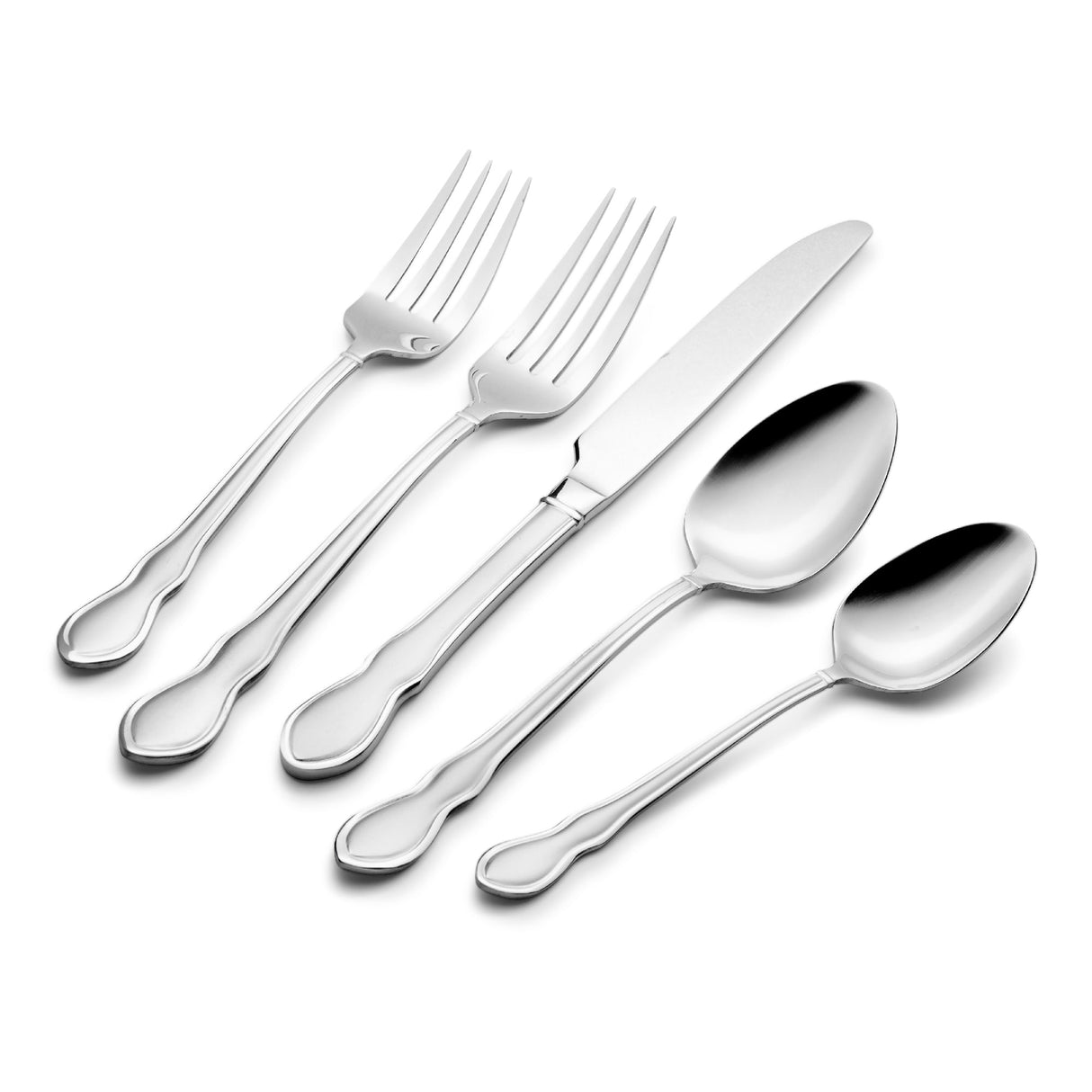 Roberts & Belk Adeline Frost 20-Piece Flatware Set Service for 4