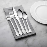 Roberts & Belk Adeline Frost 20-Piece Flatware Set Service for 4