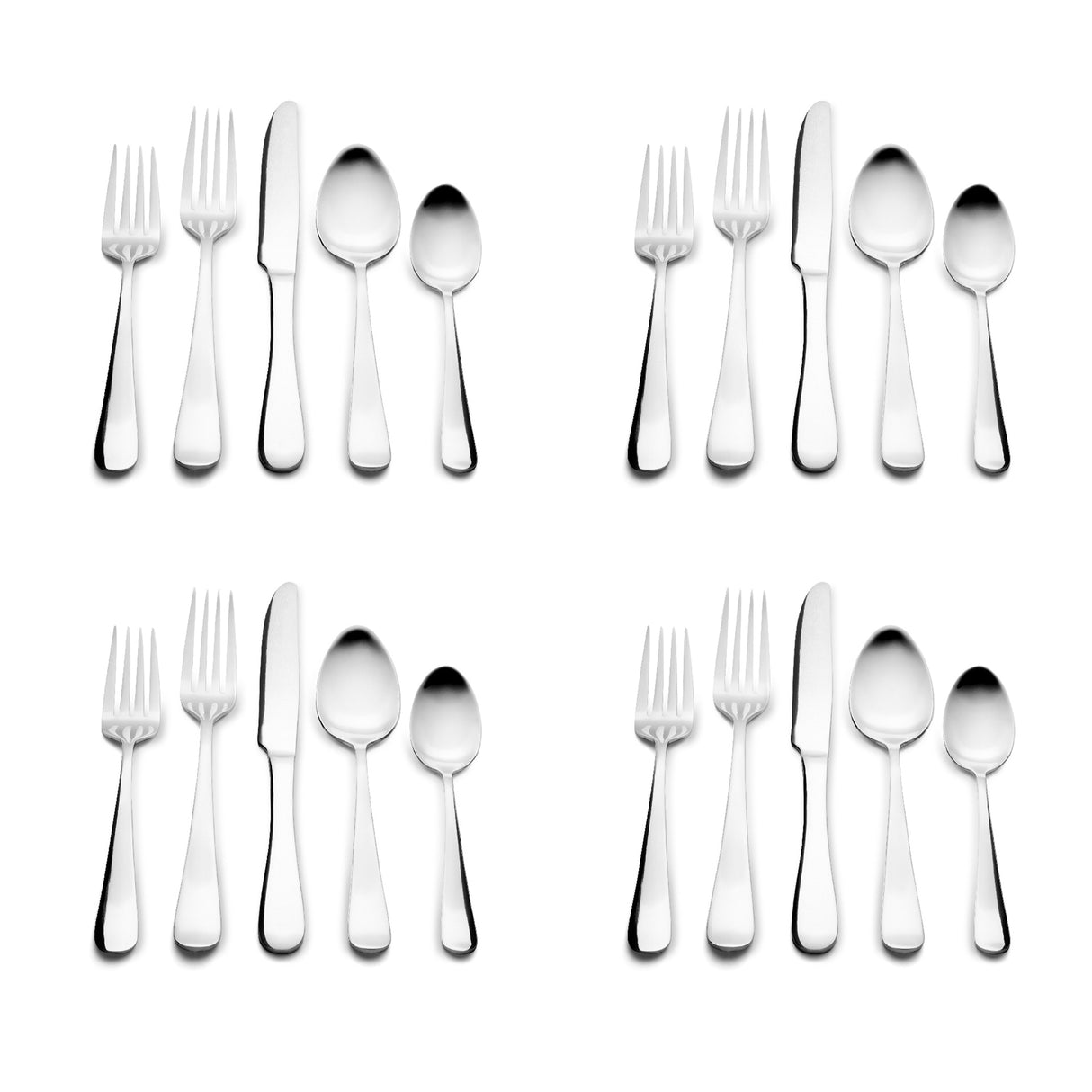 Roberts & Belk Jefferson Stainless Steel Flatware Set