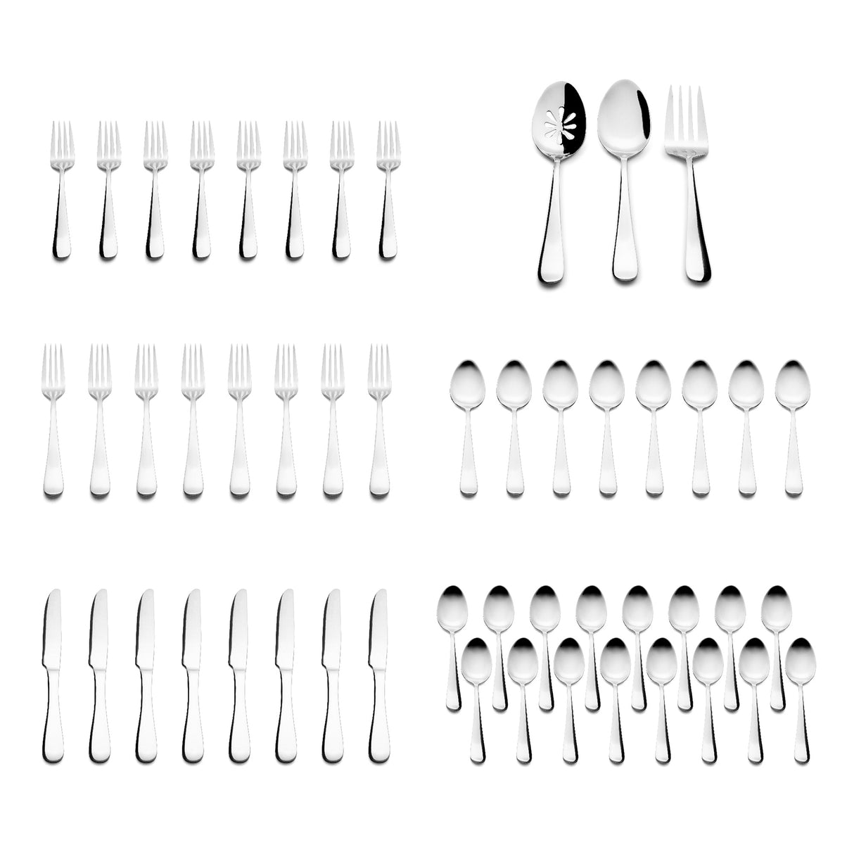 Roberts & Belk Jefferson Stainless Steel Flatware Set