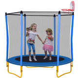 Robust 5.5FT Trampoline for Kids with Enclosure With Basketball