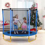 Robust 5.5FT Trampoline for Kids with Enclosure With Basketball
