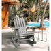 Rocking Chair Solid Wood Chairs Finish Outdoor Furniture for Patio, Backyard, Garden