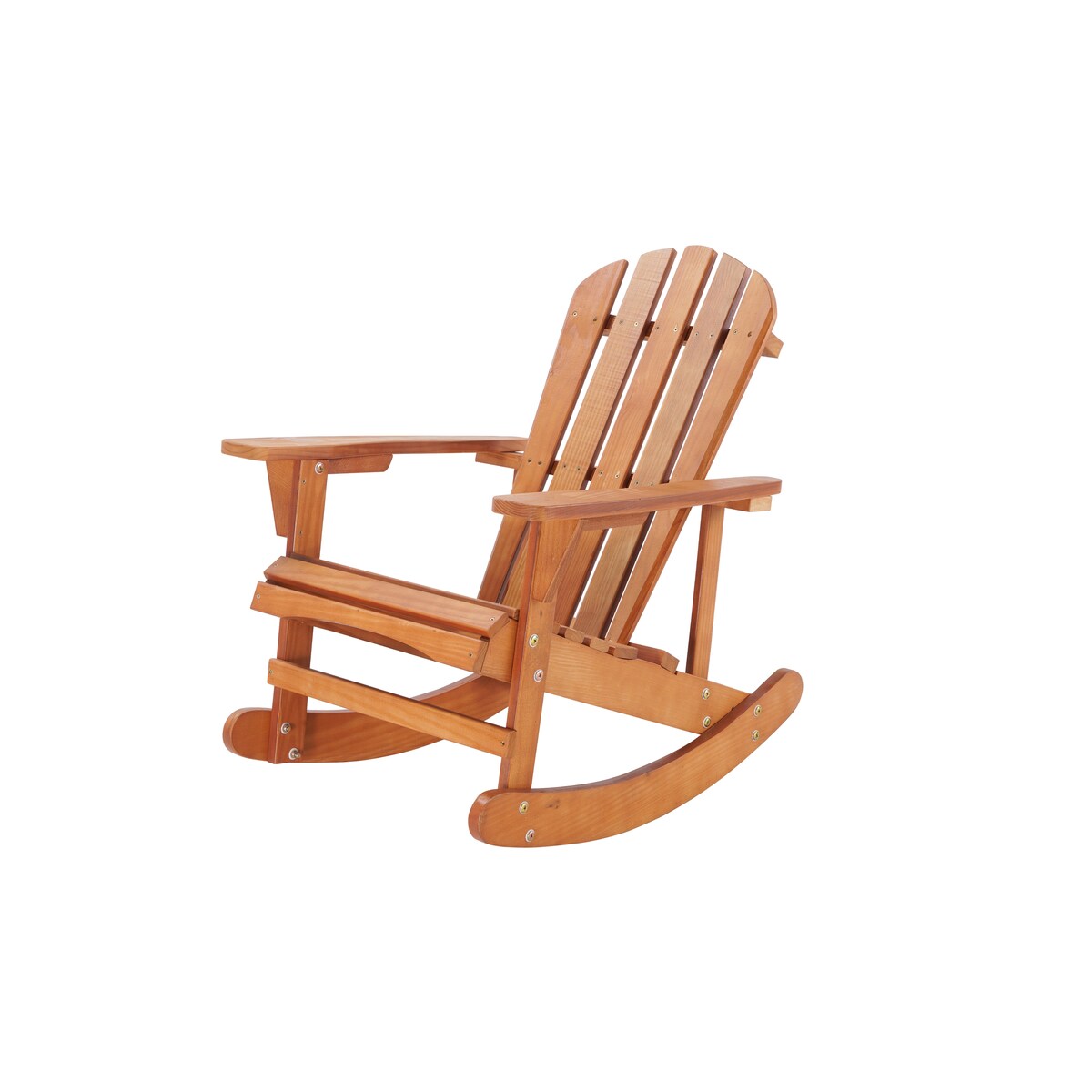 Rocking Chair Solid Wood Chairs Finish Outdoor Furniture for Patio, Backyard, Garden