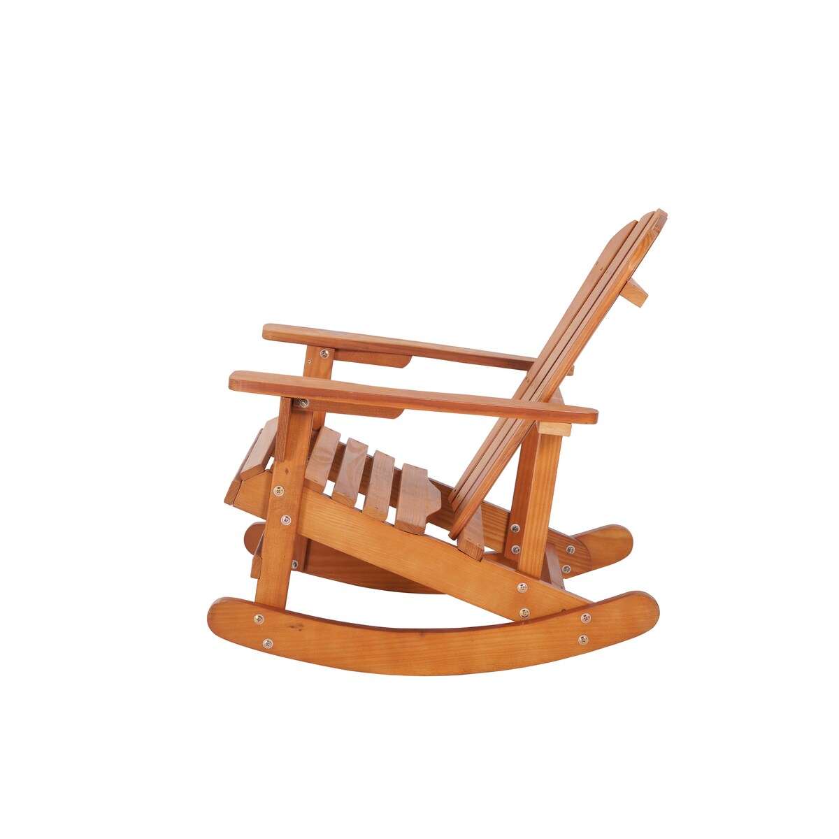 Rocking Chair Solid Wood Chairs Finish Outdoor Furniture for Patio, Backyard, Garden