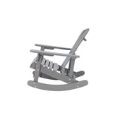 Rocking Chair Solid Wood Chairs Finish Outdoor Furniture for Patio, Backyard, Garden