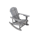 Rocking Chair Solid Wood Chairs Finish Outdoor Furniture for Patio, Backyard, Garden