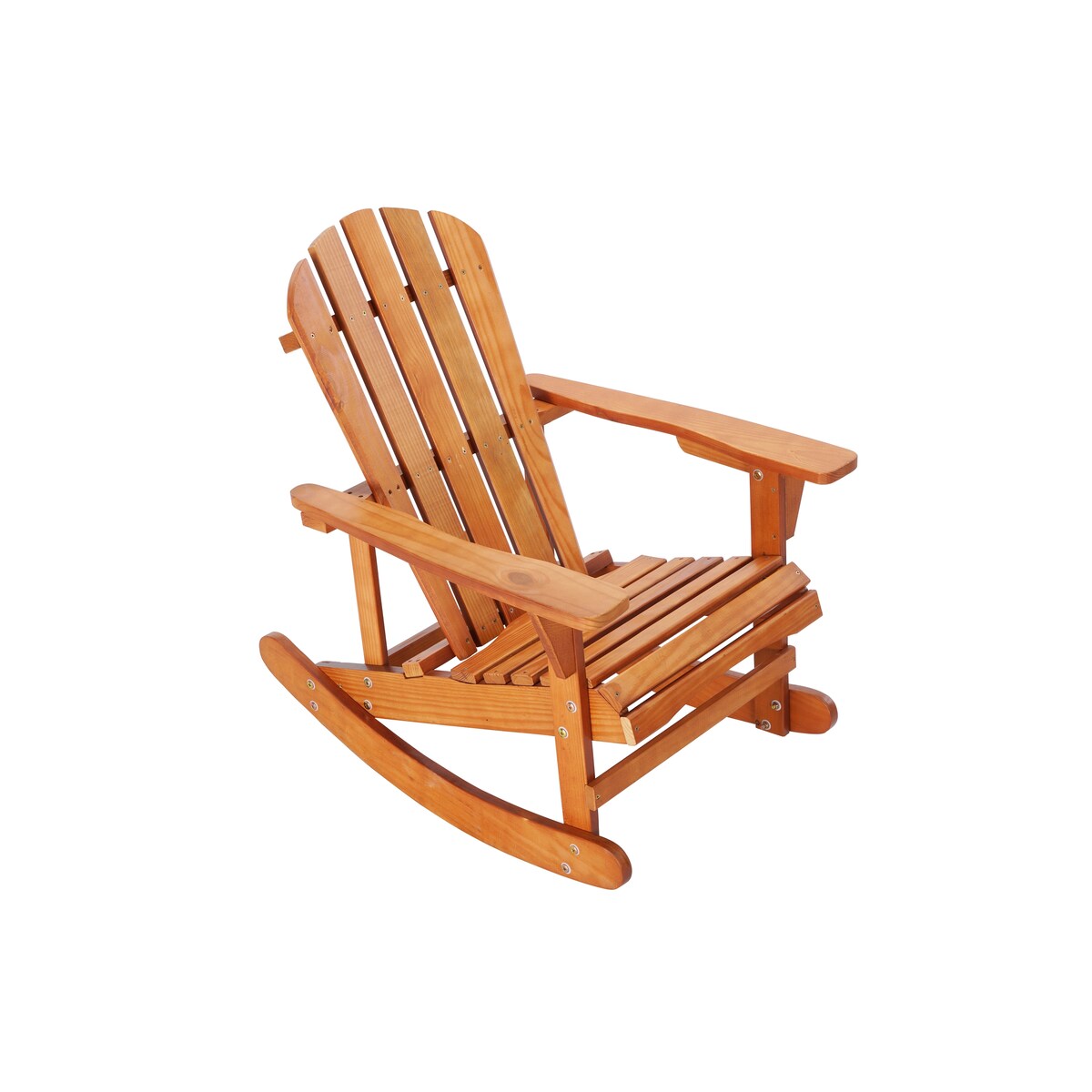 Rocking Chair Solid Wood Chairs Finish Outdoor Furniture for Patio, Backyard, Garden