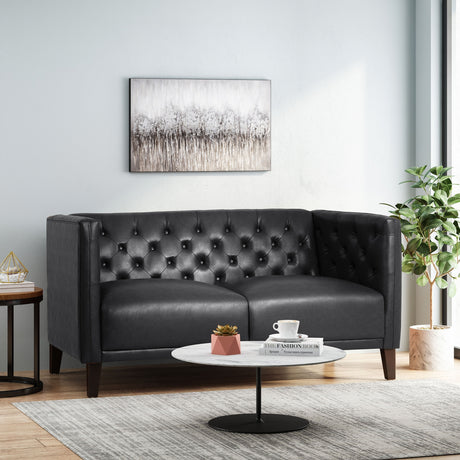 Rockney Upholstered Loveseat by Christopher Knight Home - 59.75" W x 31.50" D x 30.25" H