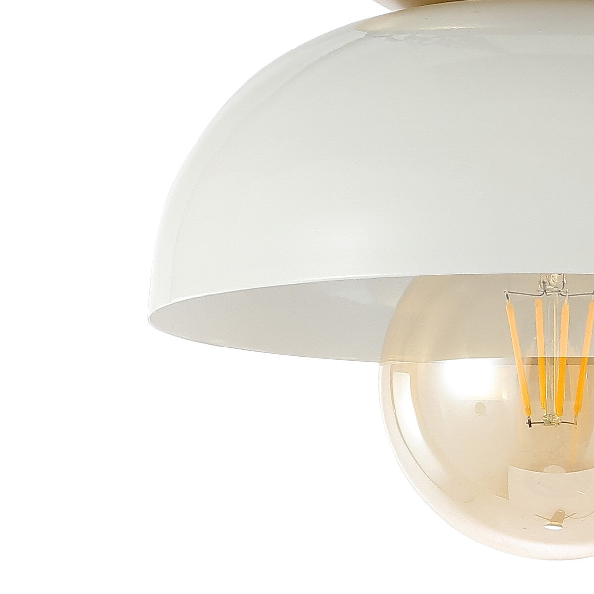 Rodanthe 8.5" 1-Light Classic Industrial Iron LED Flush Mount, by JONATHAN Y