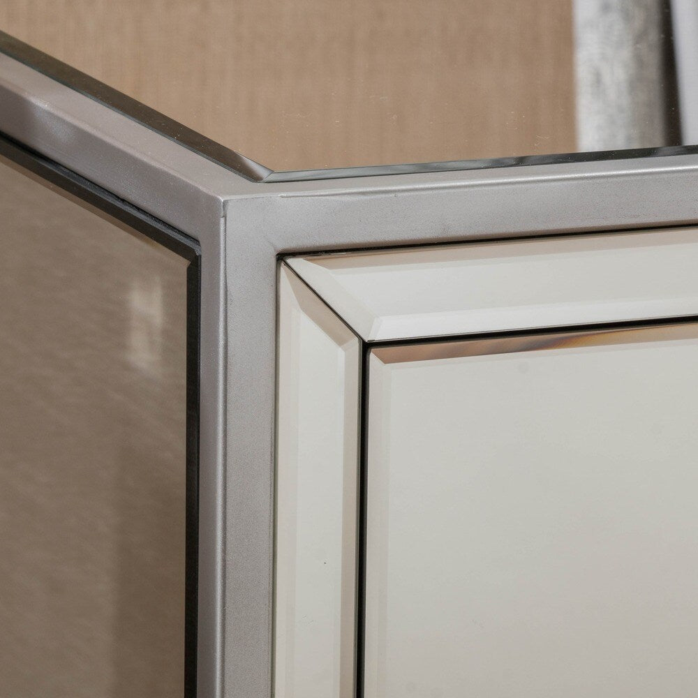 Rodeo Single-drawer Mirrored End Table by Christopher Knight Home - 15.75"L x 19"W x 26.25"H