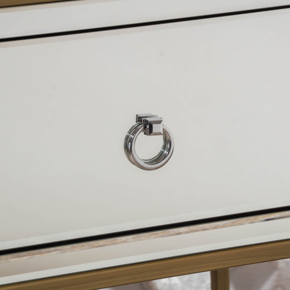 Rodeo Single-drawer Mirrored End Table by Christopher Knight Home - 15.75"L x 19"W x 26.25"H