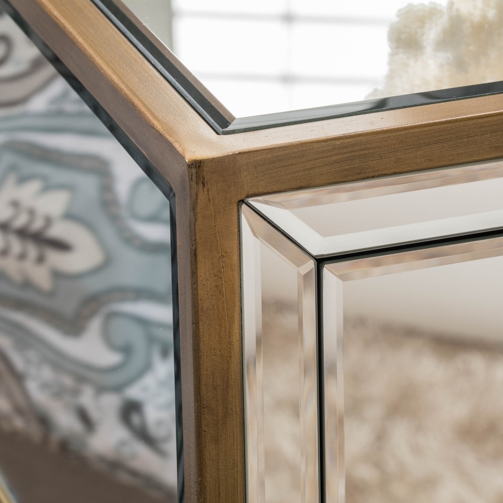 Rodeo Single-drawer Mirrored End Table by Christopher Knight Home - 15.75"L x 19"W x 26.25"H