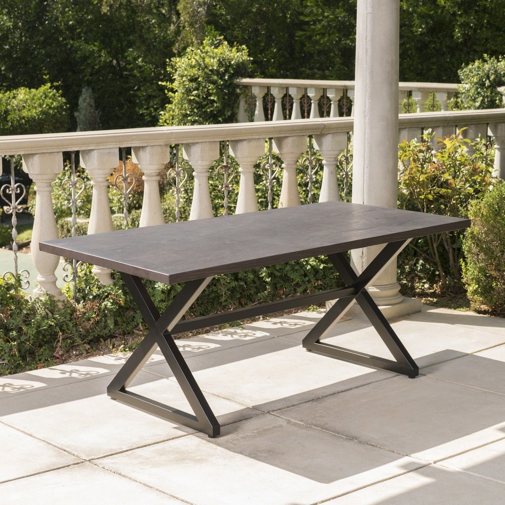 Rolando Outdoor Aluminum Picnic Dining Table by Christopher Knight Home - 70.50"L x 35.25"W x 29.00"H
