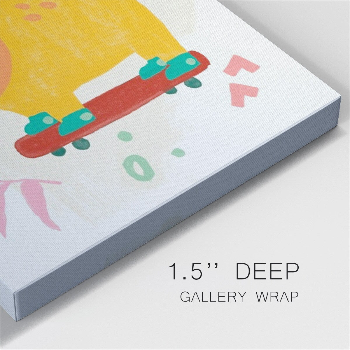Rollin' Dino III-Gallery Wrapped Canvas