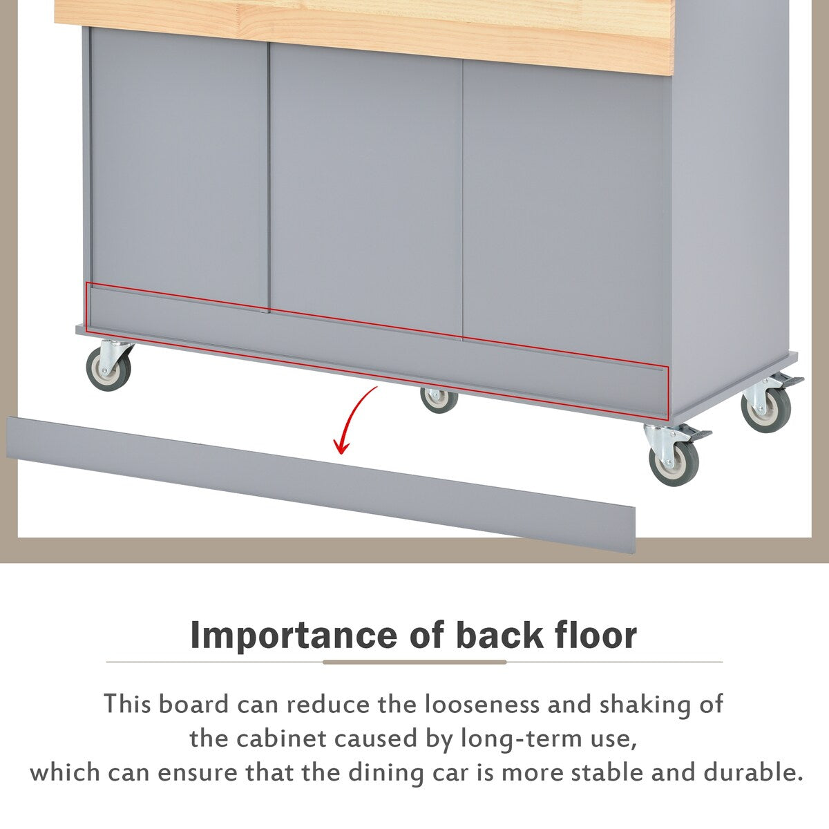 Rolling Mobile Kitchen Island with Solid Wood Top and Locking Wheels,52.7 Inch Width,Storage Cabinet and Drop Leaf Breakfast Bar