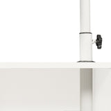 Rolling Nightstand with Swivel Top, Wooden Height Adjustable End Table Laptop Table with Drawers and Open Shelf