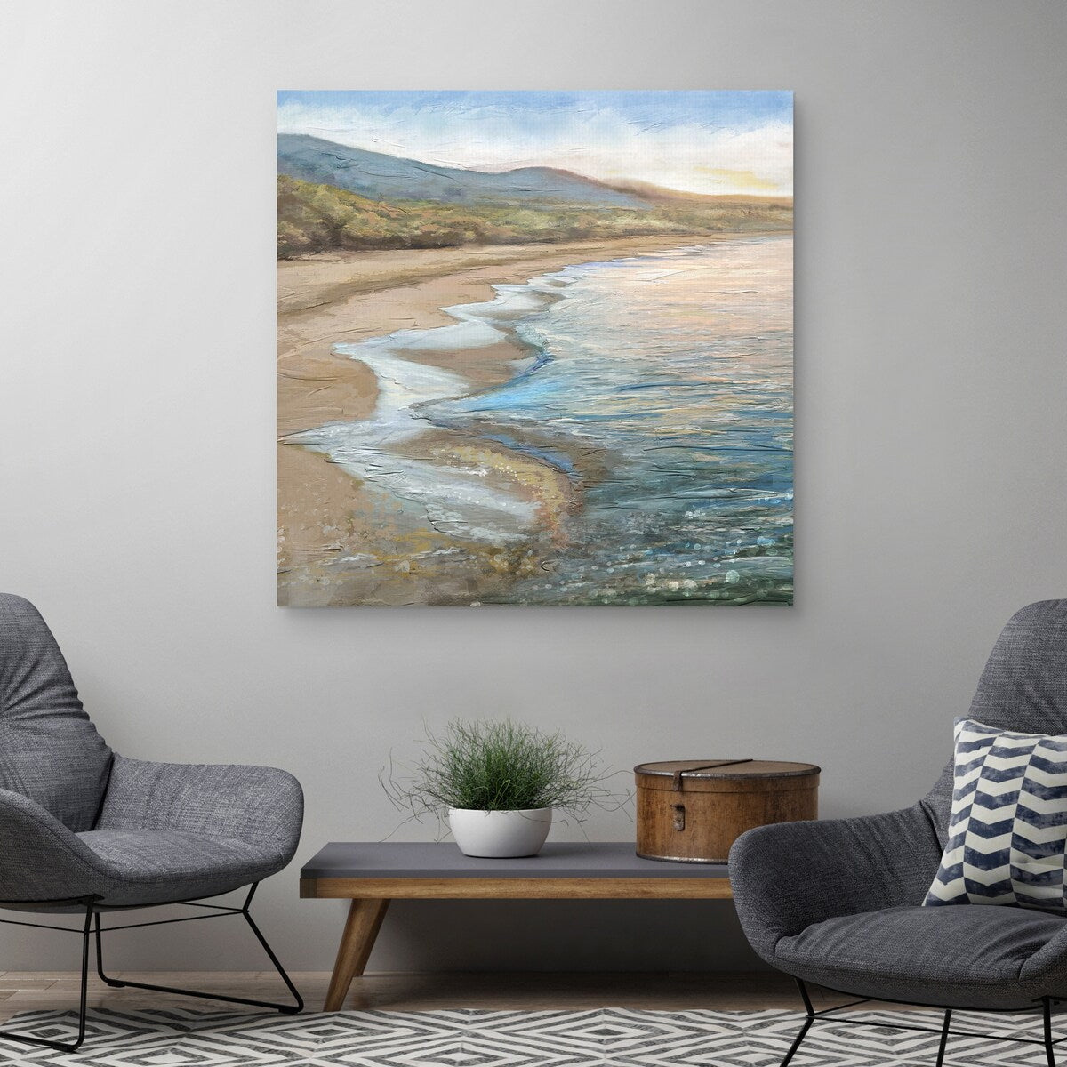 Rolling Tides by Studio Arts Canvas Art Print