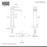 Roma Glass Rectangle Vessel Bathroom Sink Set With Niko Faucet in Brushed Nickel