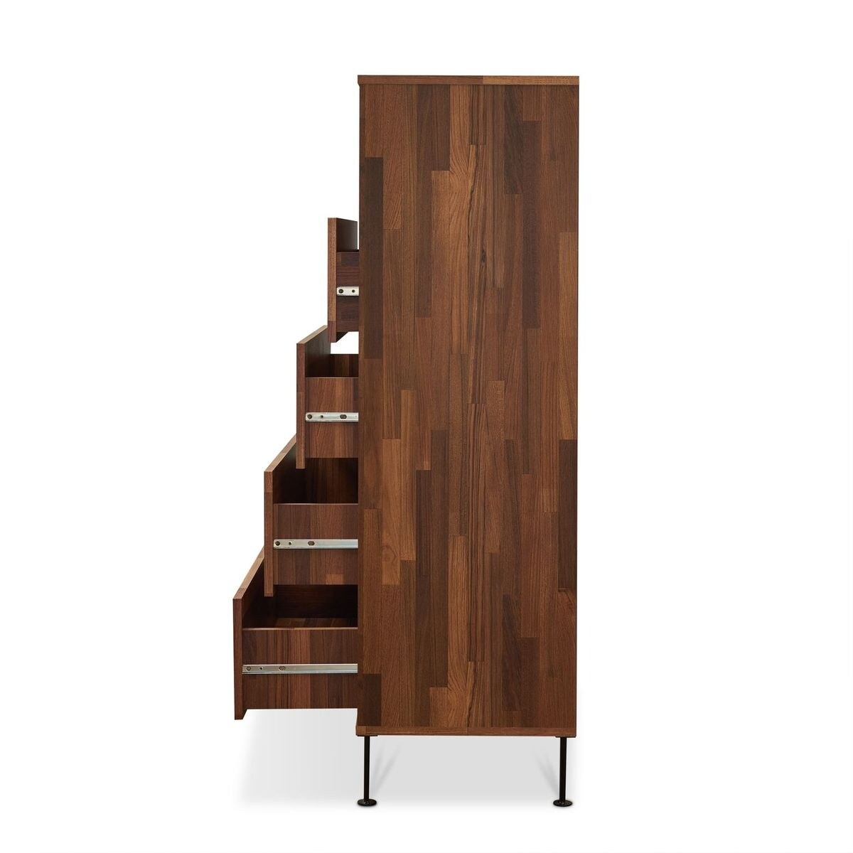 Romance Living Room Chest in Walnut/White Dresser