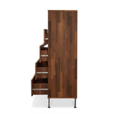 Romance Living Room Chest in Walnut/White Dresser
