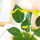 Romantic Immortal Flower Micro Landscape Rose Simulation Glass Shade Led Light